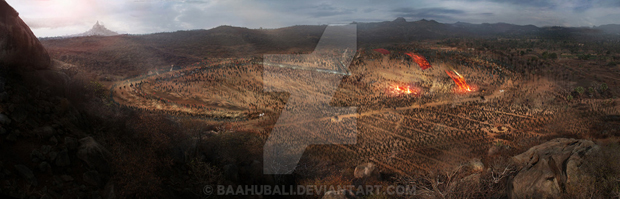 Extraordinary Sets For Baahubali movie Photos